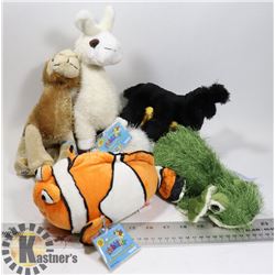 LOT OF 6 WEBKINZ "ADOPT A PET" COLLECTIBLE PLUSH