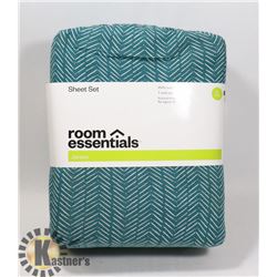 ROOM ESSENTIALS SIZE TWIN XL JERSEY SHEET SET