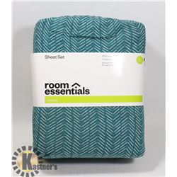 ROOM ESSENTIALS SIZE TWIN XL JERSEY SHEET SET