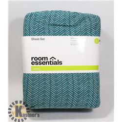 ROOM ESSENTIALS SIZE TWIN XL JERSEY SHEET SET