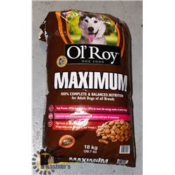 BAG OF OLROY DOG FOOD
