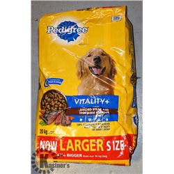 BAG OF PEDIGREE DOG FOOD