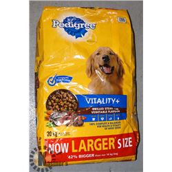 BAG OF PEDIGREE DOG FOOD