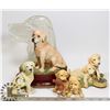 Image 1 : BOX WITH GOLDEN LAB ORNAMENTS