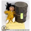 Image 1 : OIL PATCH KID DOLL WITH OIL BARREL & WELL LICENSE