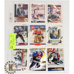 18 PATRICK ROY HOCKEY CARDS AVALANCHE CANADIENS