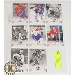 MONTREAL CANADIENS UD CENTENNIAL 8 CARD LOT