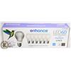 Image 1 : NEW ENHANCE LED60 8.8 WATTS SET OF 6 LED BULBS