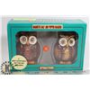 Image 1 : OWL SHAPE MAGNETIC SALT AND PEPPER SHAKER SET