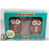 Image 1 : OWL SHAPE MAGNETIC SALT AND PEPPER SHAKER SET