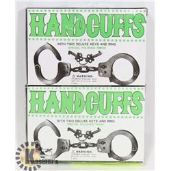 TWO HANDCUFFS WITH KYES
