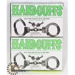 TWO HANDCUFFS WITH KYES
