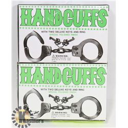 TWO HANDCUFFS WITH KYES