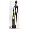 Image 1 : AFRICAN SCULPTURE OF MAN AND BOY 17''