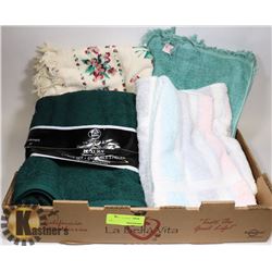 FLAT OF BATH TOWELS, AND HAND TOWELS