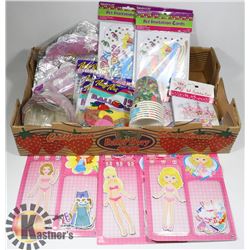 FLAT OF ASSORTED BIRTHDAY SUPPLIES