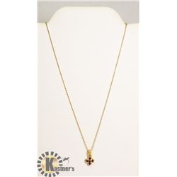 #173-PURPLE AMETHYST PENDANT & NECKLACE