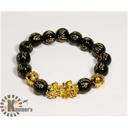 #137-FENG SHUI BLACK OBSIDIAN BRACELET