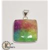 Image 1 : #152-RAINBOW SOLAR QUARTZ PENDANT