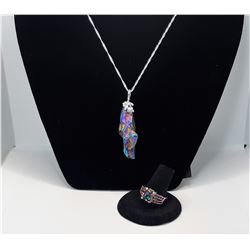 9)  FREE FORM NATURAL RAINBOW TITANIUM