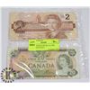 Image 2 : 1979 CANADIAN $20 BILL & 1986 CANADIAN $2 BILL