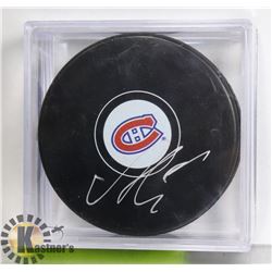 SIGNED ALEX GALCHENYUK MONTREAL CANADIENS PUCK
