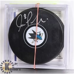 AUTOGRAPHED JOE PAVELSKI SAN JOSE SHARKS PUCK COA