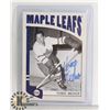 Image 1 : HOWIE MEEKER AUTOGRAPHED TORONTO MAPLE LEAFS CARD