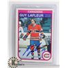 Image 1 : GUY LEFLEUR MONTREAL CANADIENS 1982 SIGNED CARD