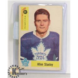 ALLAN STANLEY 1958-59 PARKHURST CARD MAPLE LEAFS