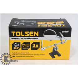 NEW TOLSEN HELPING HAND MAGNIFIER