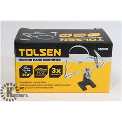 NEW TOLSEN HELPING HAND MAGNIFIER
