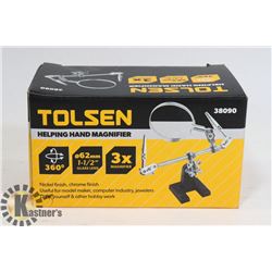 NEW TOLSEN HELPING HAND MAGNIFIER