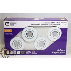 NEW COMMERCIAL ELECTRIC 3" RECESSED LED LIGHT KIT