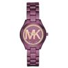 Image 1 : NEW MICHAEL KORS RUNWAY 33MM PLUM TONE MSRP $305
