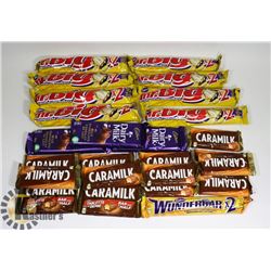 24 ASSORTED BARS AND GUMS