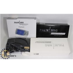 NEW PALM PREMIUM NRG TENS MACHINE W/FOOT PAD &