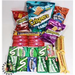 24 ASSORTED BARS AND GUMS