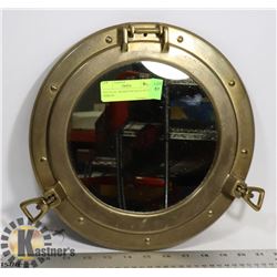 NAUTICAL BRASS PORTHOLE WITH MIRROR