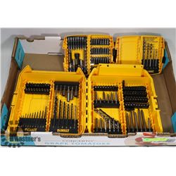 FLAT WITH 3 DEWALT DRILL BIT SETS