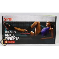 PAIR OF NEW SAND FILLED ANKLE WEIGHTS