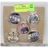 Image 1 : 5 BEATLES COINS IN PLASTIC CASES