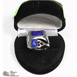 HIS AND HERS NATURAL LAPIS RING- FREE SIZE
