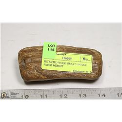 PETRIFIED WOOD GREAT UNIQUE PAPER WEIGHT
