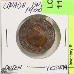 CANADA ONE CENT - 1900 - QUEEN VICTORIA