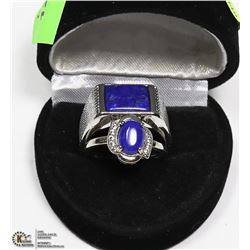 HIS AND HERS NATURAL LAPIS RING- FREE SIZE