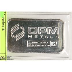 I TROY OUNCE SILVER BAR