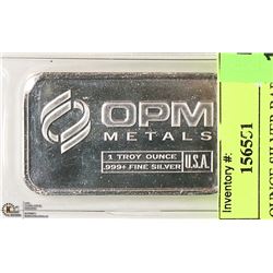 I TROY OUNCE SILVER BAR