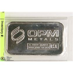 I TROY OUNCE SILVER BAR