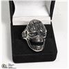 Image 1 : NEW MEN'S METAL SKULL FACE RING - SIZE 11 -